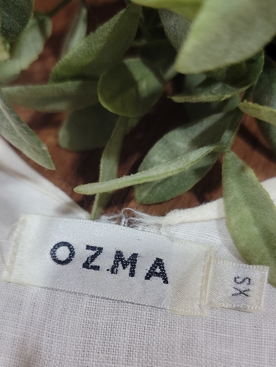 OZMA Pants - OZMA of California Sleeveless V-Neck Linen Jumpsuit